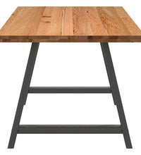 Esstisch Hellbraun 200x90x74 cm Massivholz Eiche Rechteckig