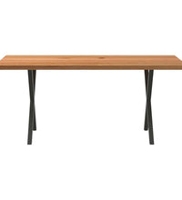 Esstisch Hellbraun 200x90x74 cm Massivholz Eiche Rechteckig