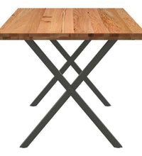 Esstisch Hellbraun 200x90x74 cm Massivholz Eiche Rechteckig