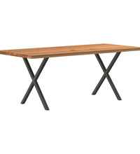 Esstisch Hellbraun 200x90x74 cm Massivholz Eiche Rechteckig