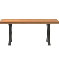 Esstisch Hellbraun 200x90x74 cm Massivholz Eiche Rechteckig