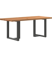 Esstisch Hellbraun 200x90x74 cm Massivholz Eiche Rechteckig