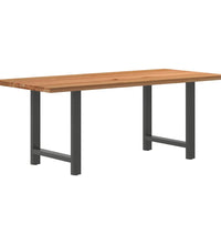 Esstisch Hellbraun 200x90x74 cm Massivholz Eiche Rechteckig