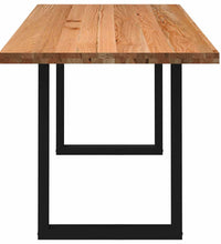 Esstisch Hellbraun 200x90x74 cm Massivholz Eiche Rechteckig