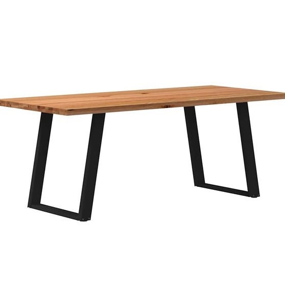 Esstisch Hellbraun 200x90x74 cm Massivholz Eiche Rechteckig