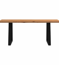 Esstisch Hellbraun 200x90x74 cm Massivholz Eiche Rechteckig