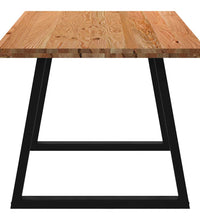 Esstisch Hellbraun 200x90x74 cm Massivholz Eiche Rechteckig