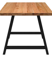 Esstisch Hellbraun 200x90x74 cm Massivholz Eiche Rechteckig