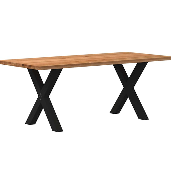 Esstisch Hellbraun 200x90x74 cm Massivholz Eiche Rechteckig