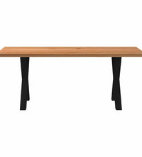 Esstisch Hellbraun 200x90x74 cm Massivholz Eiche Rechteckig