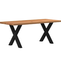 Esstisch Hellbraun 200x90x74 cm Massivholz Eiche Rechteckig