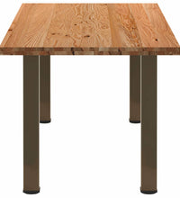 Esstisch Hellbraun 200x90x74 cm Massivholz Eiche Rechteckig