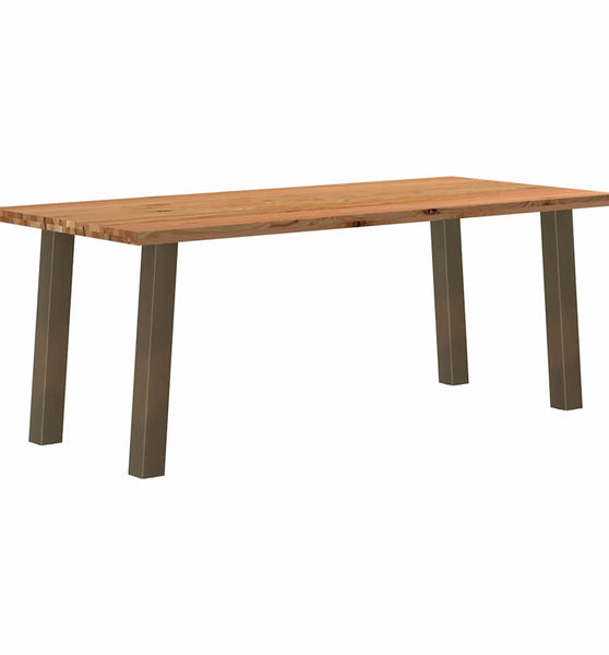 Esstisch Hellbraun 200x90x74 cm Massivholz Eiche Rechteckig