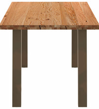 Esstisch Hellbraun 200x90x74 cm Massivholz Eiche Rechteckig