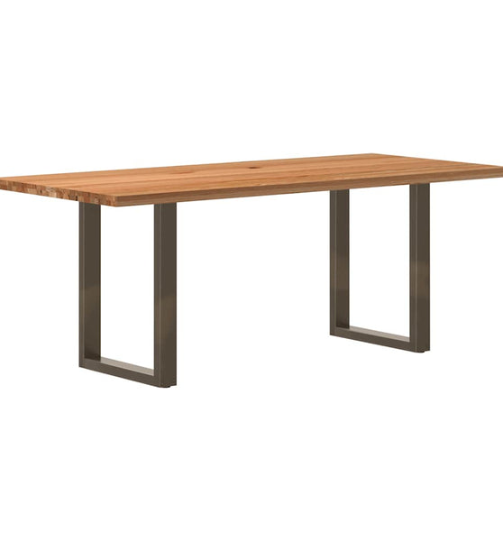 Esstisch Hellbraun 200x90x74 cm Massivholz Eiche Rechteckig