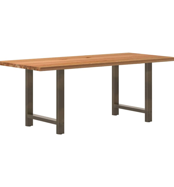 Esstisch Hellbraun 200x90x74 cm Massivholz Eiche Rechteckig