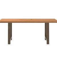 Esstisch Hellbraun 200x90x74 cm Massivholz Eiche Rechteckig