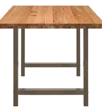 Esstisch Hellbraun 200x90x74 cm Massivholz Eiche Rechteckig