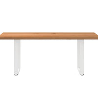 Esstisch Hellbraun 200x90x74 cm Massivholz Eiche Rechteckig