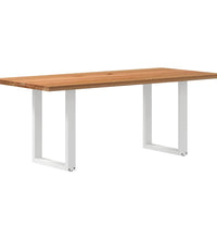 Esstisch Hellbraun 200x90x74 cm Massivholz Eiche Rechteckig