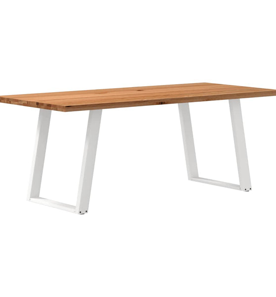 Esstisch Hellbraun 200x90x74 cm Massivholz Eiche Rechteckig