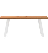 Esstisch Hellbraun 200x90x74 cm Massivholz Eiche Rechteckig