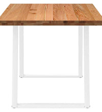 Esstisch Hellbraun 200x90x74 cm Massivholz Eiche Rechteckig