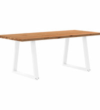 Esstisch Hellbraun 200x90x74 cm Massivholz Eiche Rechteckig