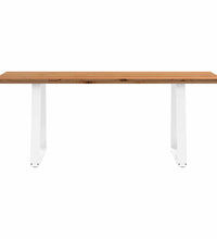 Esstisch Hellbraun 200x90x74 cm Massivholz Eiche Rechteckig