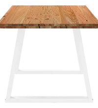 Esstisch Hellbraun 200x90x74 cm Massivholz Eiche Rechteckig