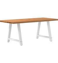 Esstisch Hellbraun 200x90x74 cm Massivholz Eiche Rechteckig