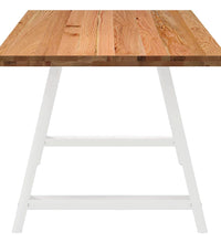 Esstisch Hellbraun 200x90x74 cm Massivholz Eiche Rechteckig