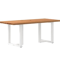 Esstisch Hellbraun 200x90x74 cm Massivholz Eiche Rechteckig