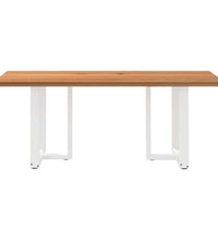 Esstisch Hellbraun 200x90x74 cm Massivholz Eiche Rechteckig