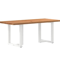 Esstisch Hellbraun 200x90x74 cm Massivholz Eiche Rechteckig