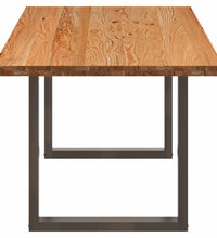 Esstisch Hellbraun 220x90x74 cm Massivholz Eiche Rechteckig