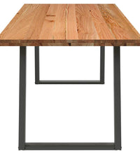 Esstisch Hellbraun 240x90x74 cm Massivholz Eiche Rechteckig