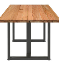 Esstisch Hellbraun 240x90x74 cm Massivholz Eiche Rechteckig