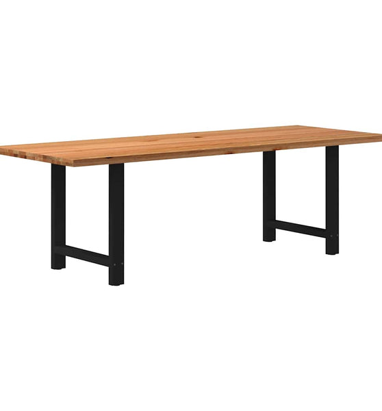 Esstisch Hellbraun 240x90x74 cm Massivholz Eiche Rechteckig