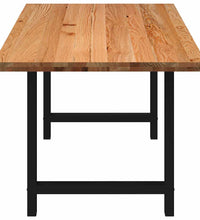 Esstisch Hellbraun 240x90x74 cm Massivholz Eiche Rechteckig