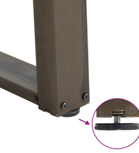 Esstisch Hellbraun 240x90x74 cm Massivholz Eiche Rechteckig