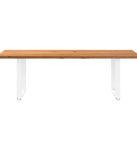 Esstisch Hellbraun 240x90x74 cm Massivholz Eiche Rechteckig