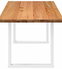 Esstisch Hellbraun 240x90x74 cm Massivholz Eiche Rechteckig