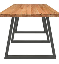 Esstisch Hellbraun 280x90x74 cm Massivholz Eiche Rechteckig