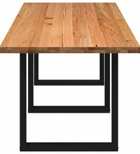 Esstisch Hellbraun 280x90x74 cm Massivholz Eiche Rechteckig