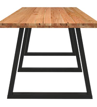 Esstisch Hellbraun 280x90x74 cm Massivholz Eiche Rechteckig