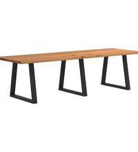 Esstisch Hellbraun 280x90x74 cm Massivholz Eiche Rechteckig