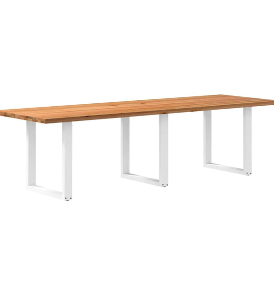 Esstisch Hellbraun 280x90x74 cm Massivholz Eiche Rechteckig