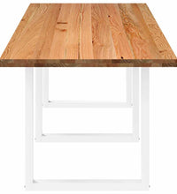 Esstisch Hellbraun 280x90x74 cm Massivholz Eiche Rechteckig