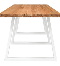 Esstisch Hellbraun 280x90x74 cm Massivholz Eiche Rechteckig